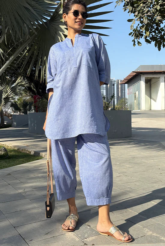cotton kurta palazzo set