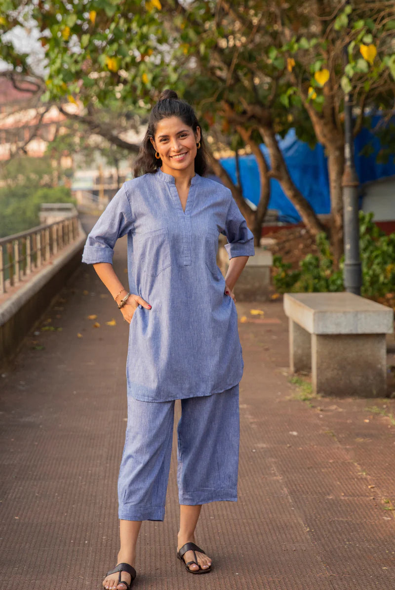 blue co-ord set for women