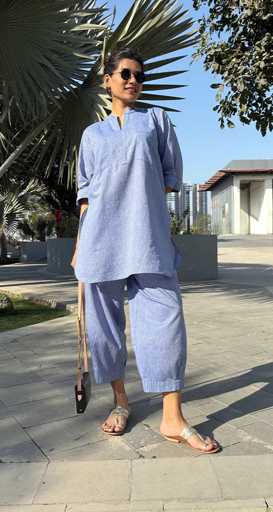 cotton kurta palazzo set